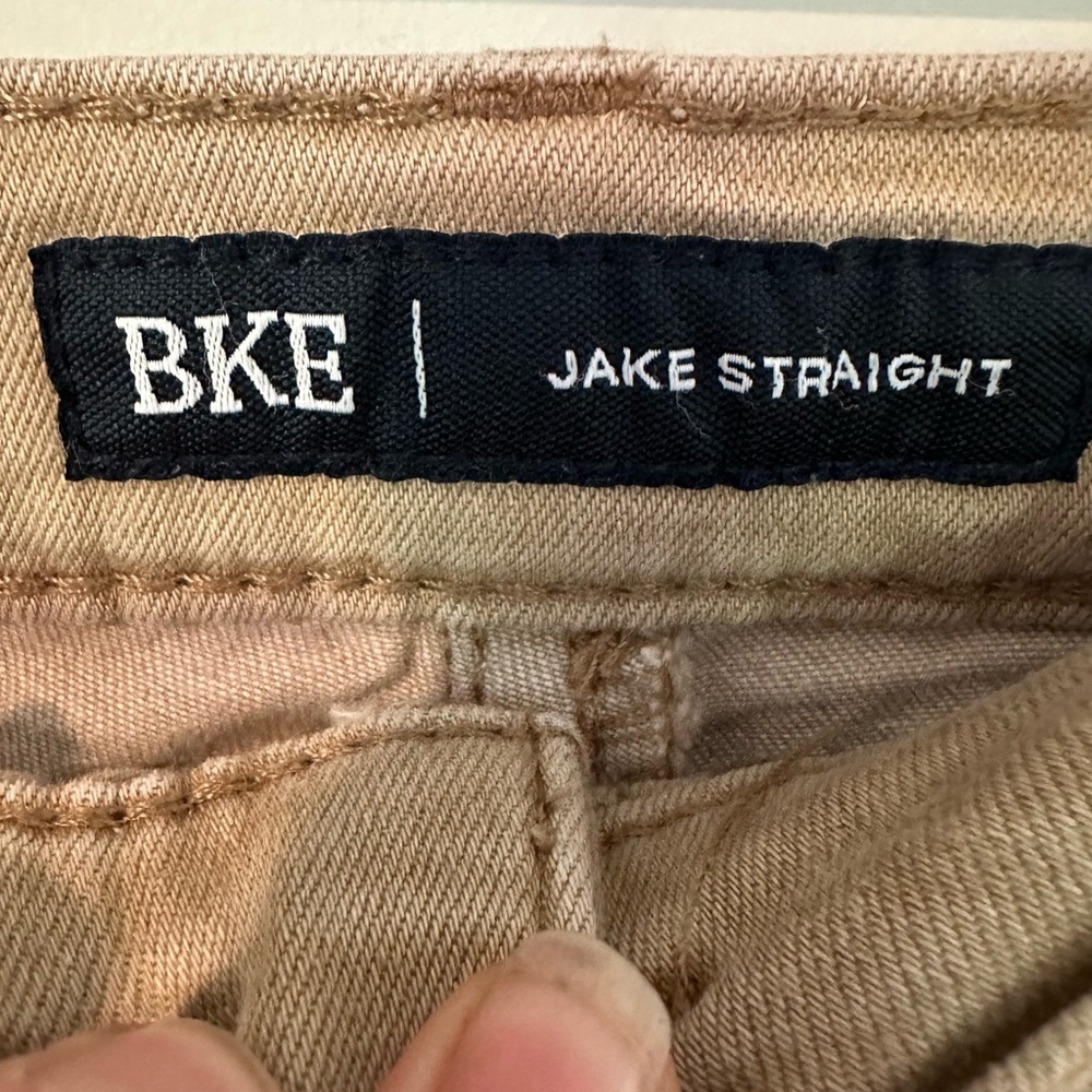 BKE Jack Straight Leg Jeans Tan Size 36 X 34 - Picture 8 of 10